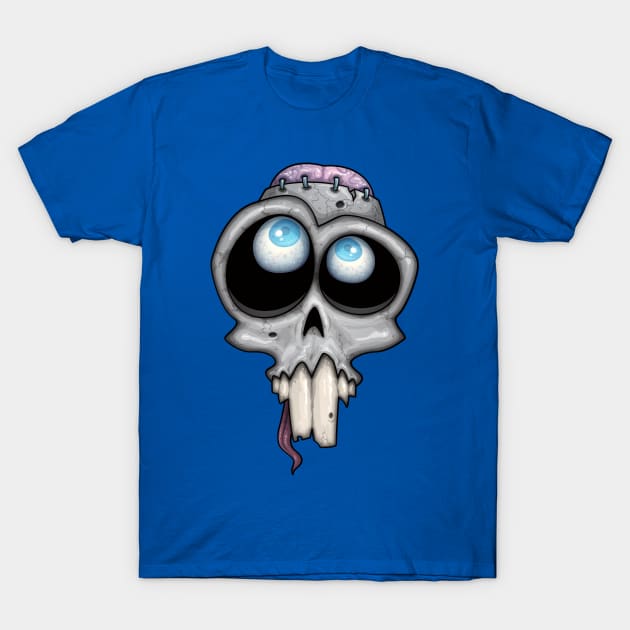 Zombie Skull T-Shirt by fizzgig